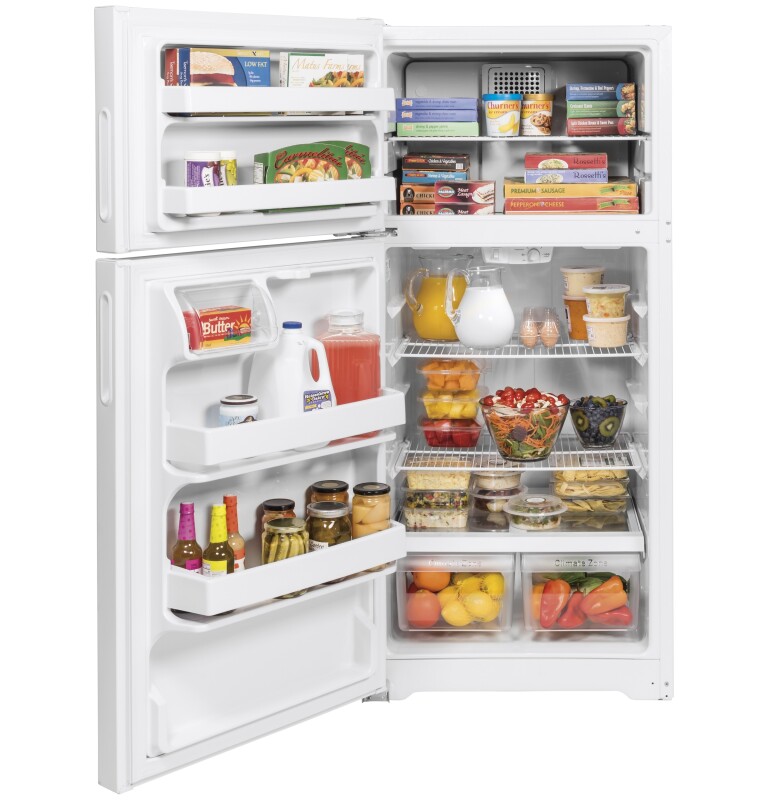 Hotpoint® 15.6 Cu. Ft. Recessed Handle Top-Freezer Refrigerator view 2