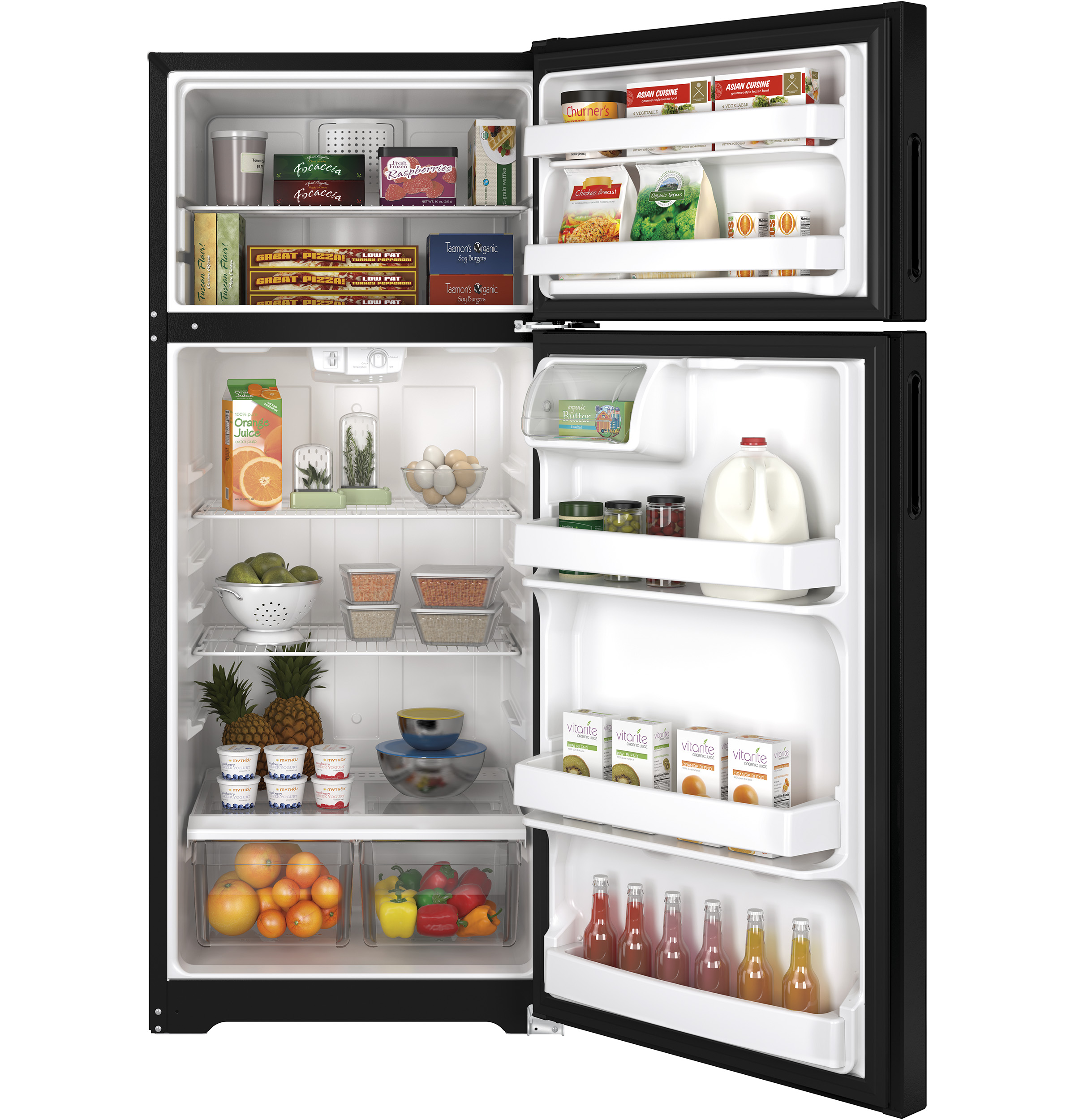 17.5 Cu. Ft. Top-Freezer Refrigerator HPS18BTHBB, product image 2 of 6