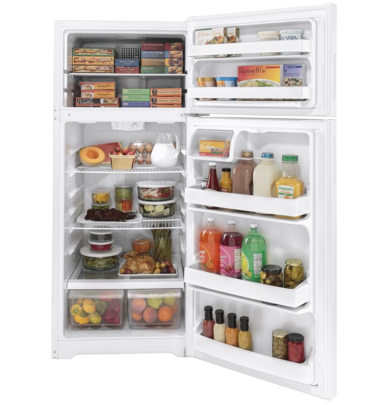 Hotpoint® 17.5 Cu. Ft. Recessed Handle Top-Freezer Refrigerator view 2