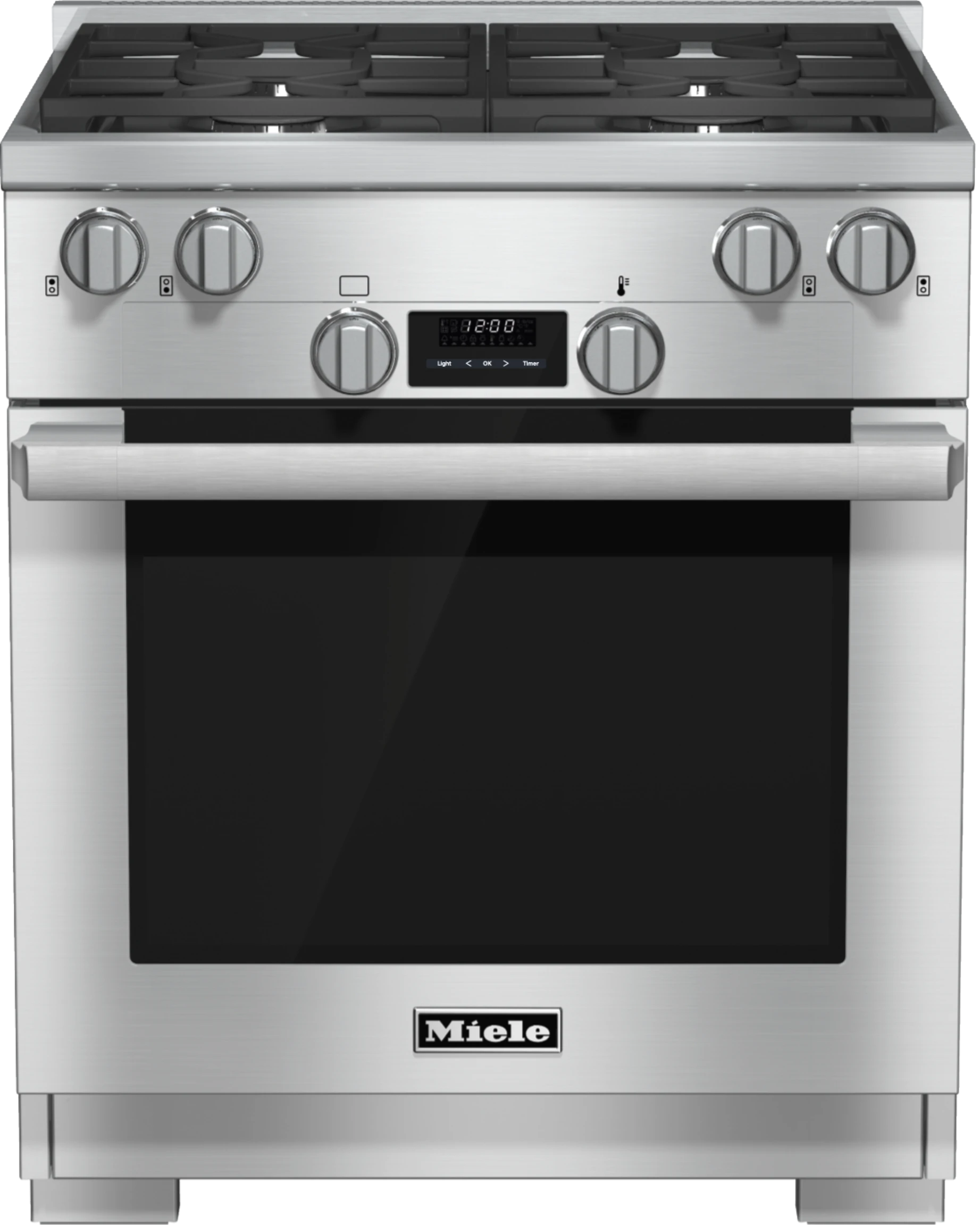 30 inch range All Gas with DirectSelect, Twin convection fans and M Pro dual stacked burners HR1124LP