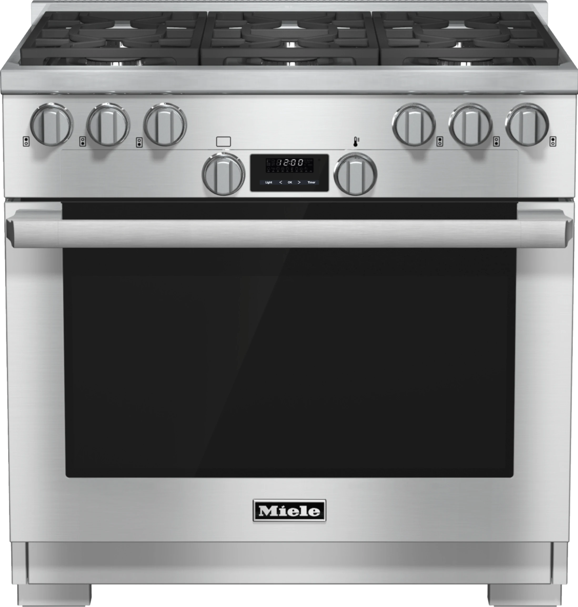 36 inch range All Gas with DirectSelect, Twin convection fans and M Pro dual stacked burners HR11341G