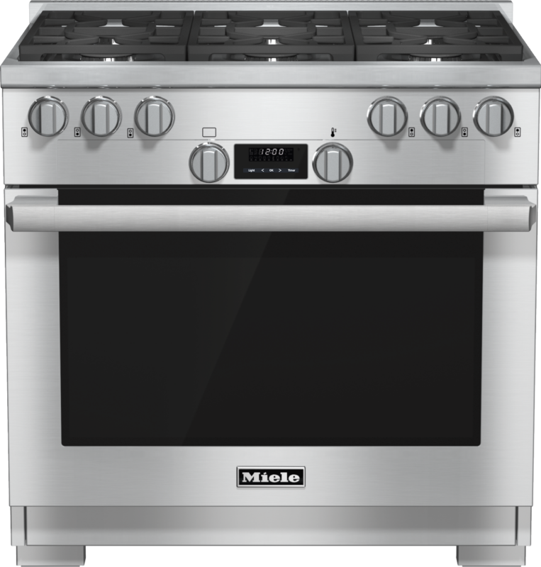 36 inch range All Gas with DirectSelect, Twin convection fans and M Pro dual stacked burners HR11341G