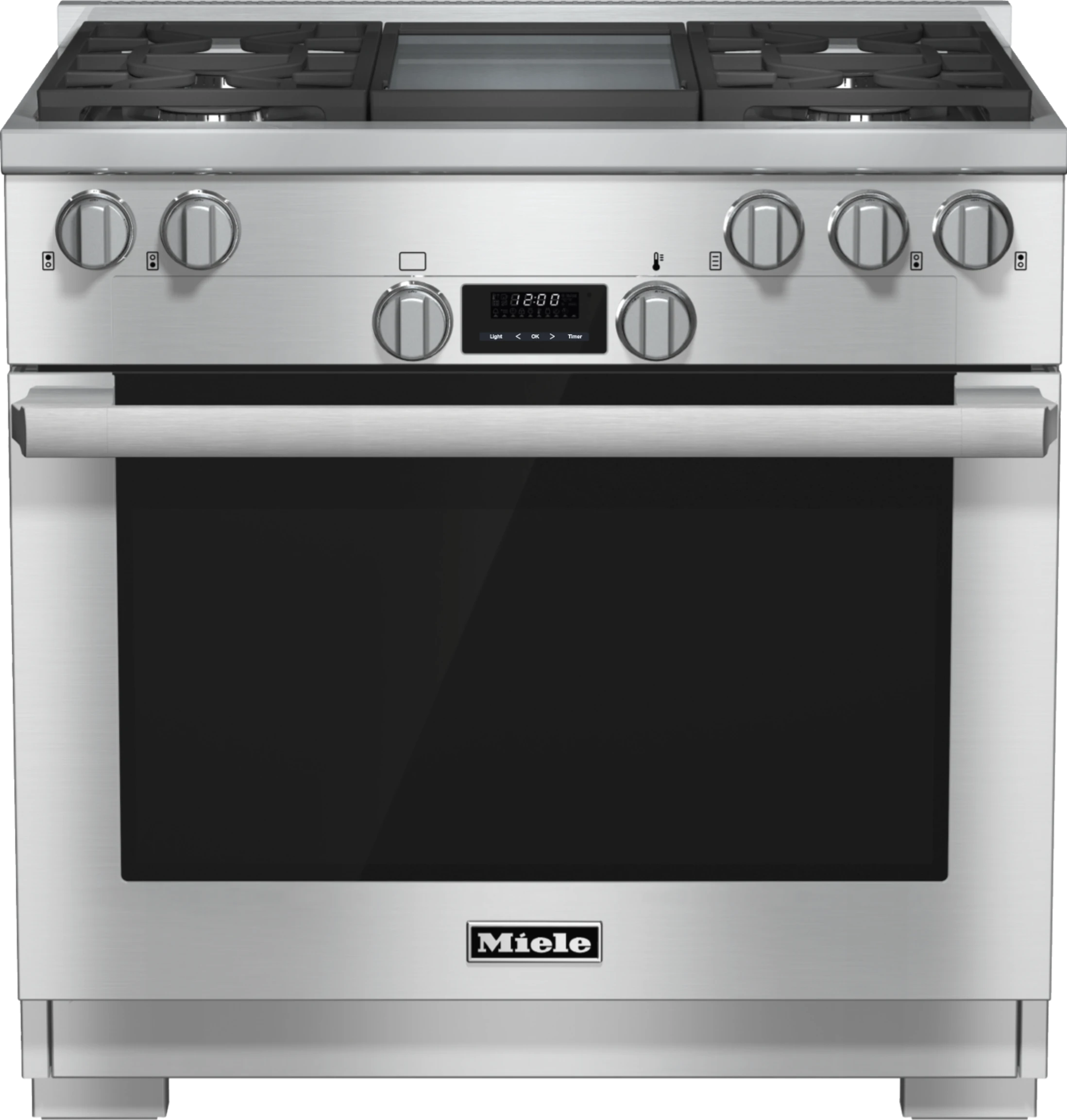 36 inch range All Gas with DirectSelect, Twin convection fans and M Pro dual stacked burners HR11361G