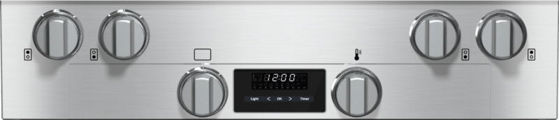 30 inch range Dual Fuel model with DirectSelect controls. HR1724G