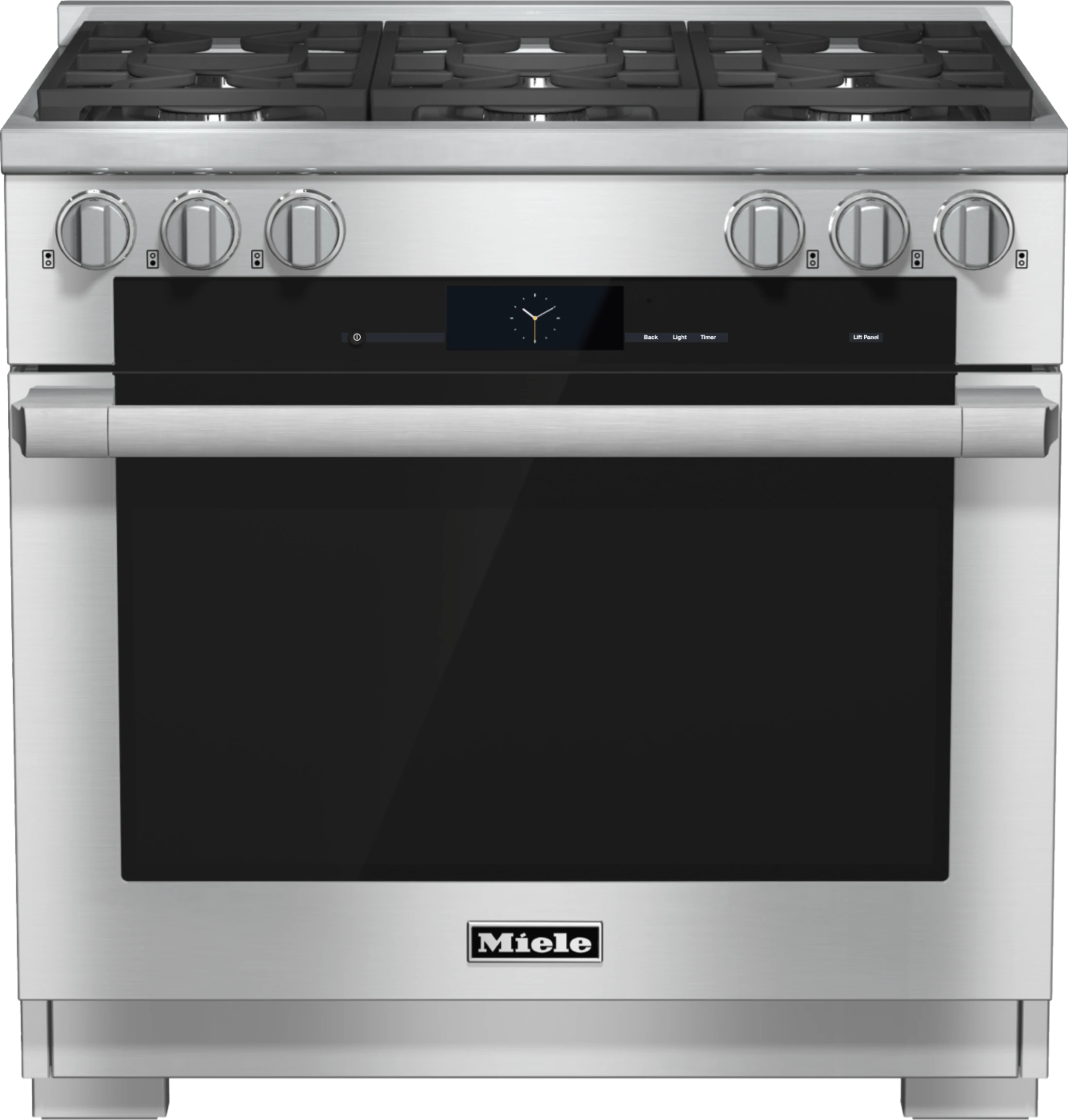 36 inch range Dual Fuel with M Touch controls, Moisture Plus and M Pro dual stacked burners HR19342LP