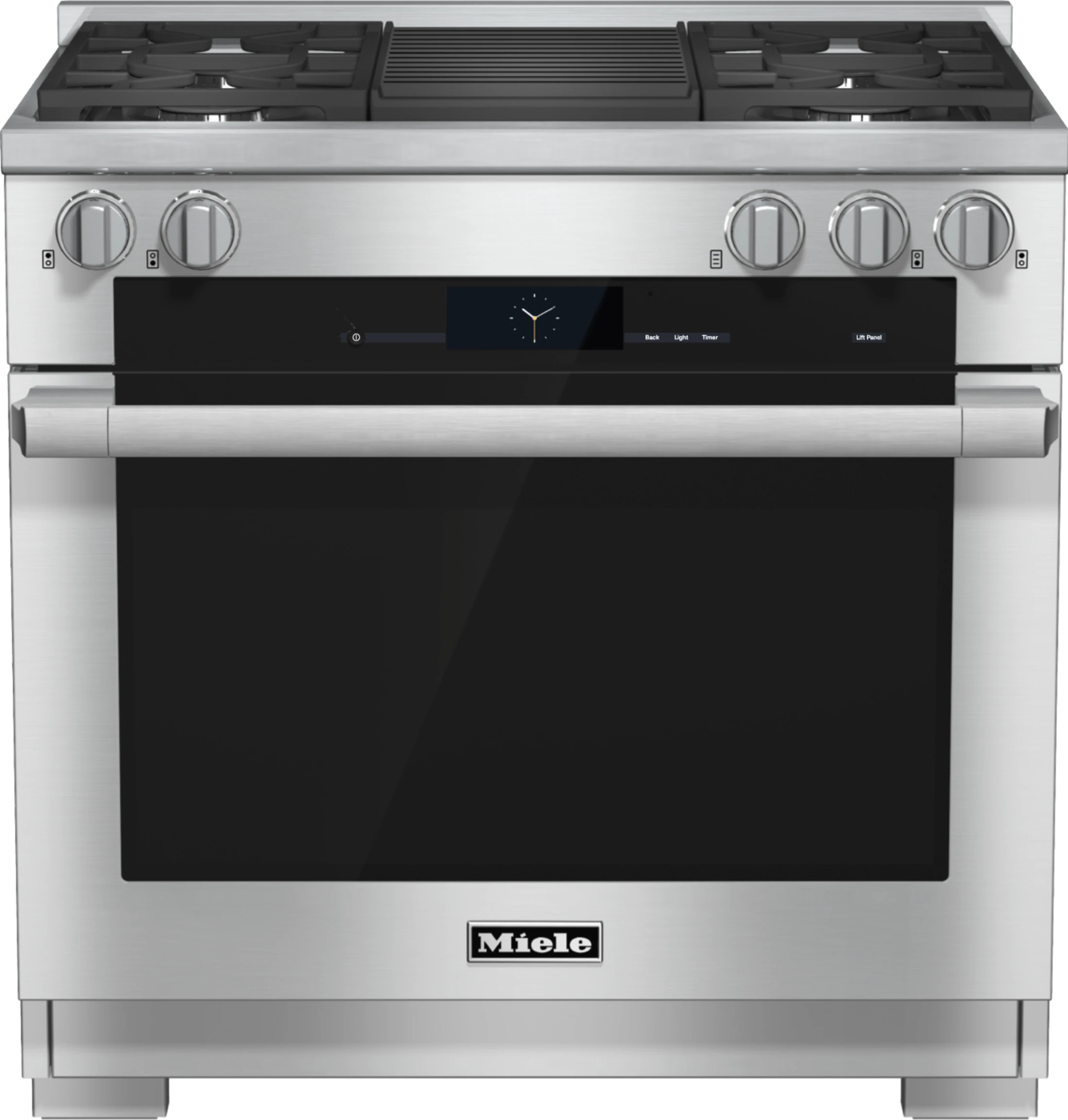 36 inch range Dual Fuel with M Touch controls, Moisture Plus and M Pro dual stacked burners HR19352G