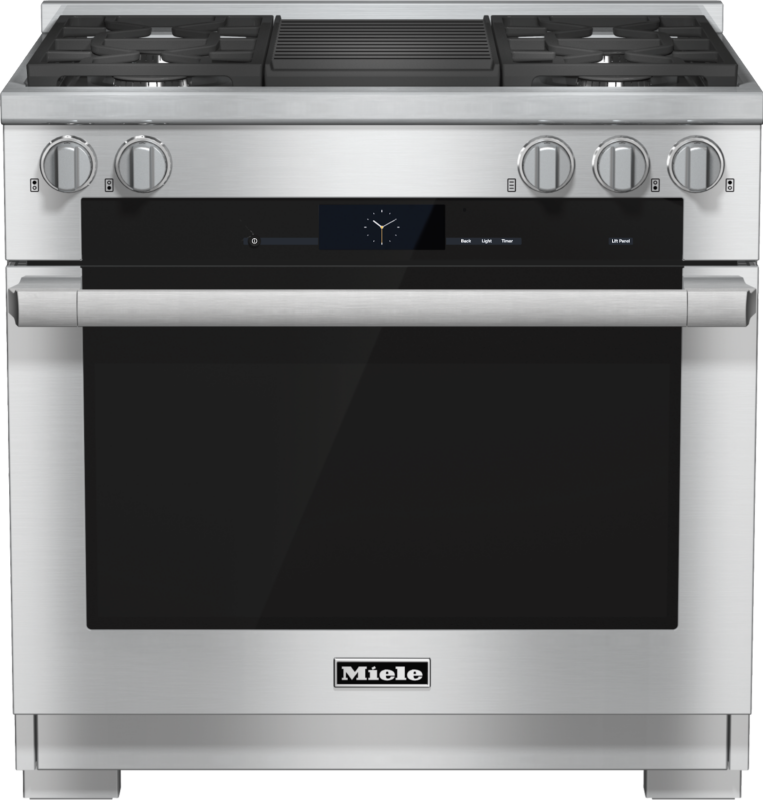 36 inch range Dual Fuel with M Touch controls, Moisture Plus and M Pro dual stacked burners HR19352G