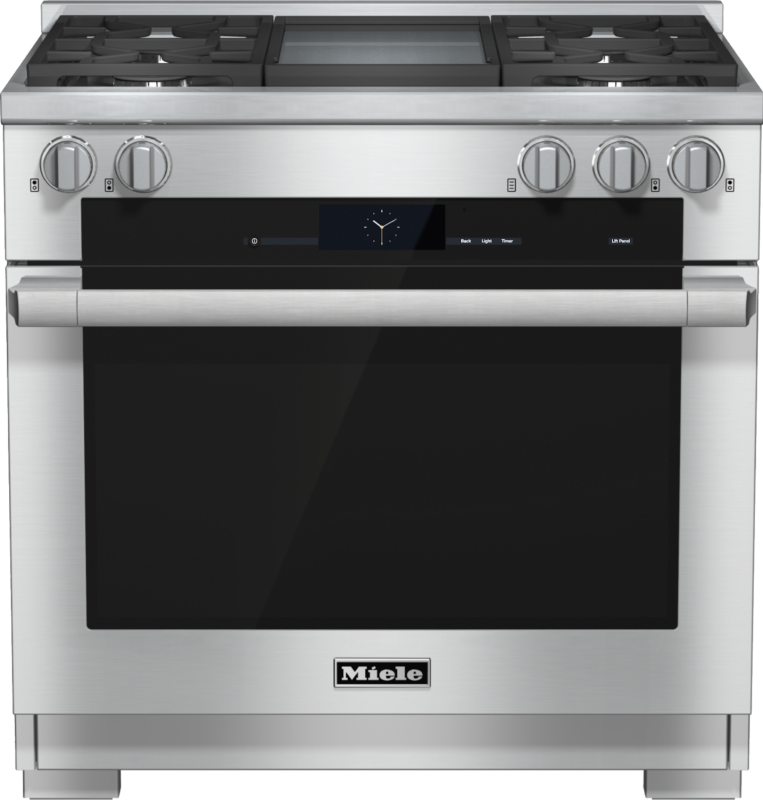 36 inch range Dual Fuel with M Touch controls, Moisture Plus and M Pro dual stacked burners HR19362G