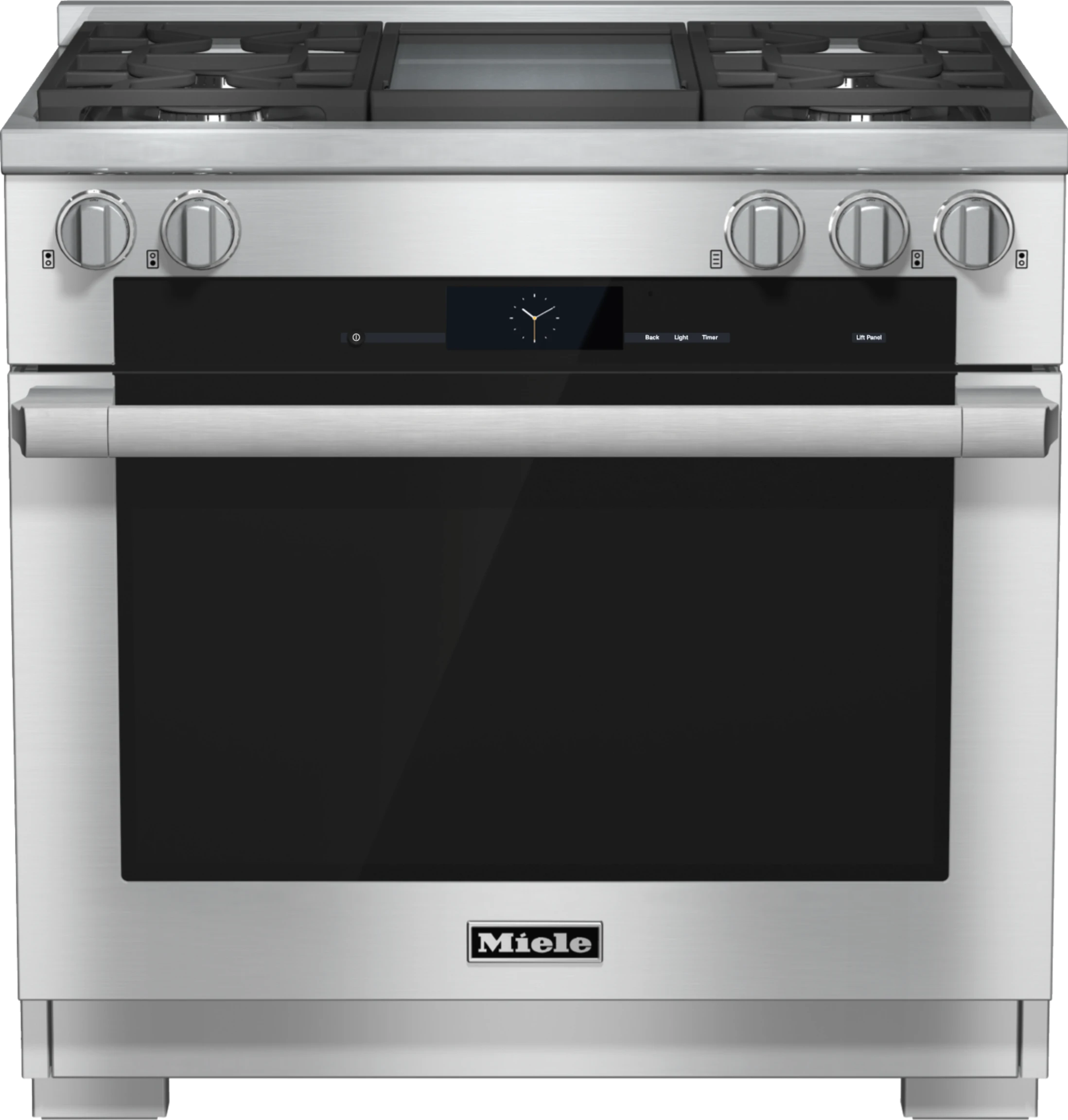 36 inch range Dual Fuel with M Touch controls, Moisture Plus and M Pro dual stacked burners HR19362LP