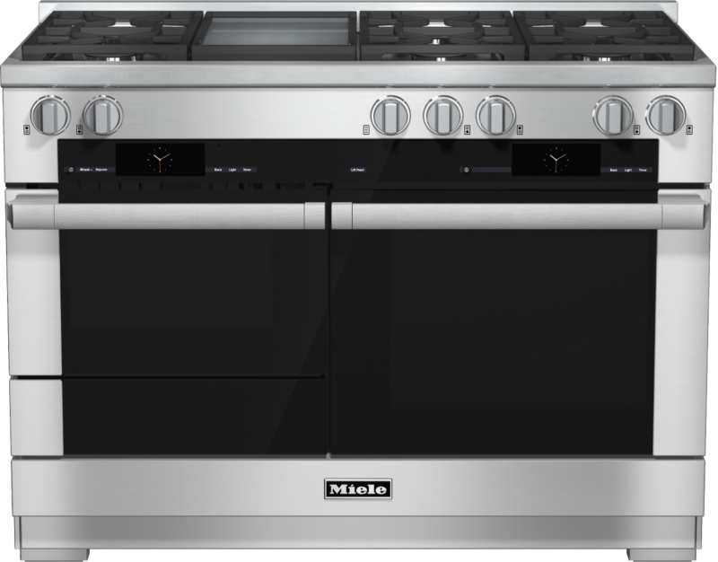 48 inch range Dual Fuel with M Touch controls, Moisture Plus and M Pro dual stacked burners HR19562LP