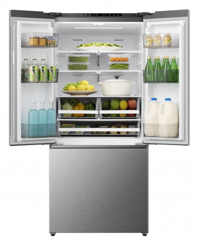 20.6-cu ft French Door Refrigerator with Ice Maker EN HRF208N6BSE, product image 5 of 13