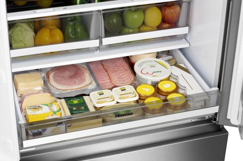 20.6-cu ft French Door Refrigerator with Ice Maker EN HRF208N6BSE, product image 8 of 13