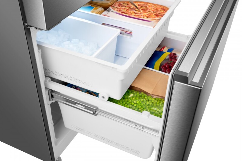 20.6-cu ft French Door Refrigerator with Ice Maker EN HRF208N6BSE, product image 11 of 13