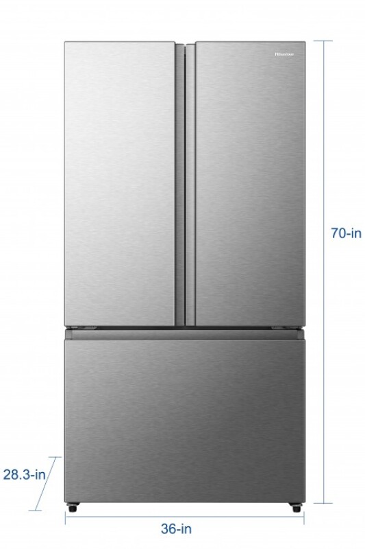 36 inch 21.2 CF French Door Refrigerator with Ice Maker HRF209N6CSE, product image 14 of 22