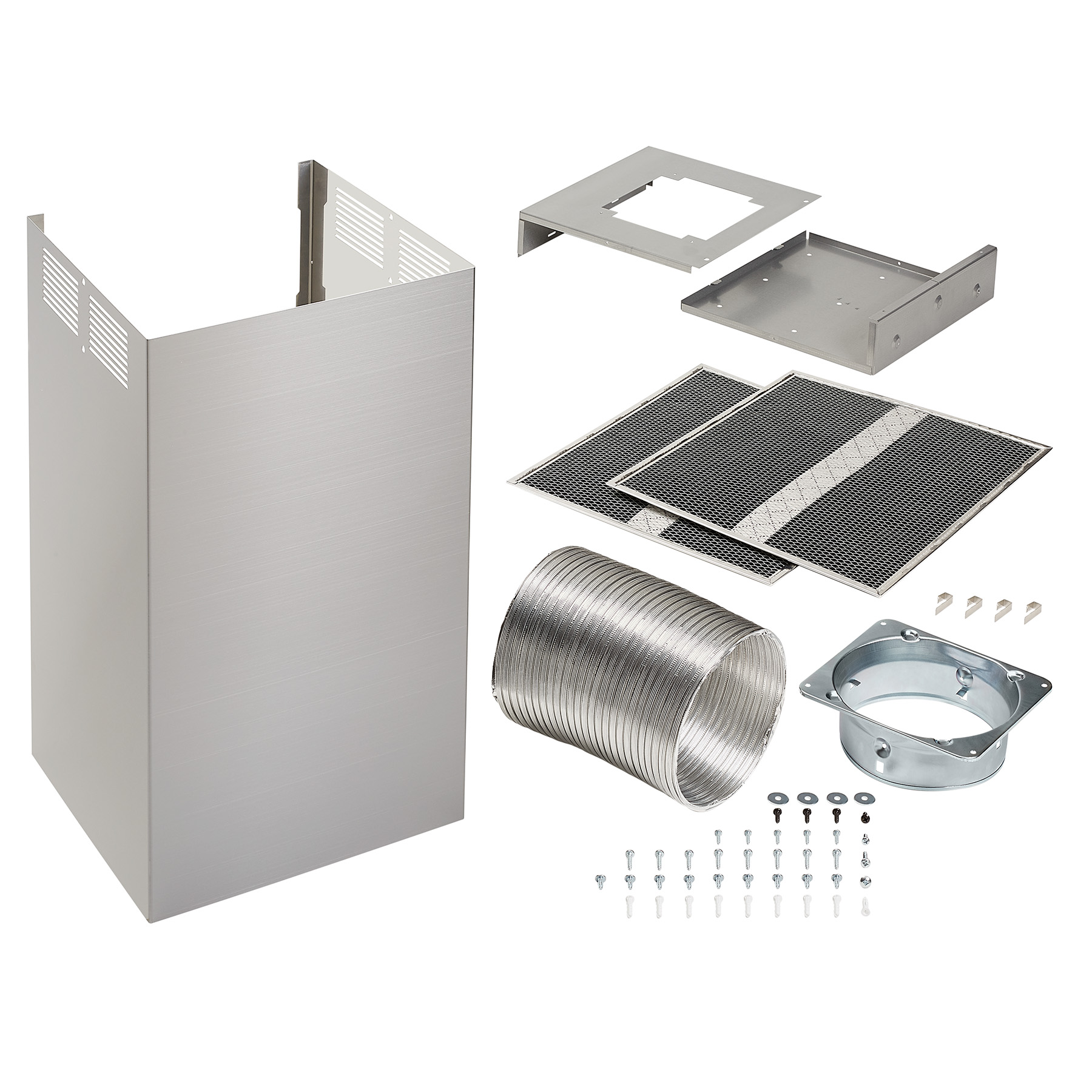 Non-Duct Kit for Elite EW54 Series Chimney Range Hoods, in Black Stainless Steel HRKMBLS