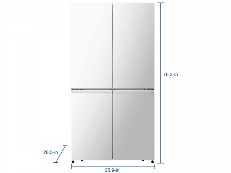 21.6 cu.ft. Flat Door Refrigerator HRQ215N6BWD, product image 5 of 6