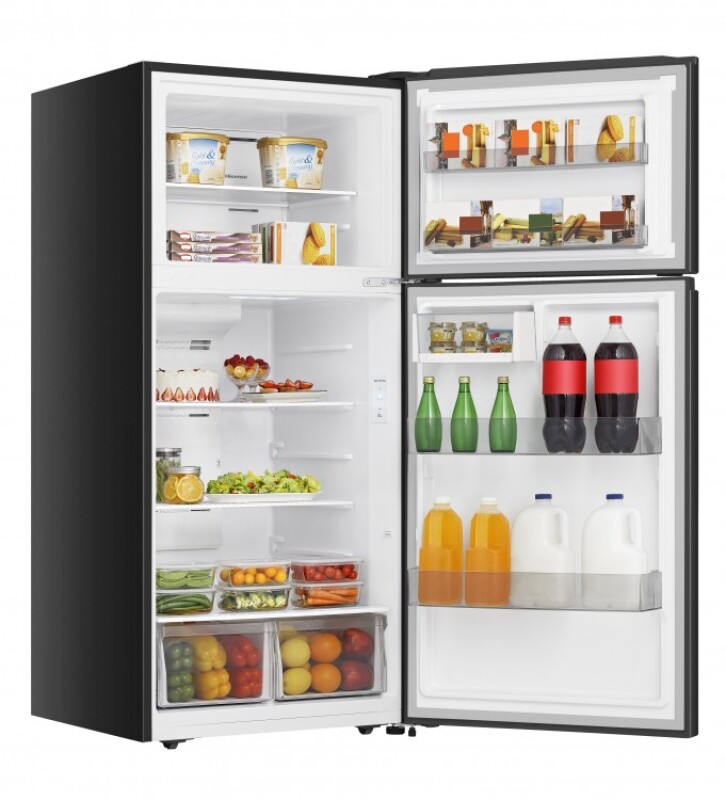 18 cu Ft Top Mount Freezer Refrigerator With Ice Maker Ready HRT180N6ABD, product image 4 of 12