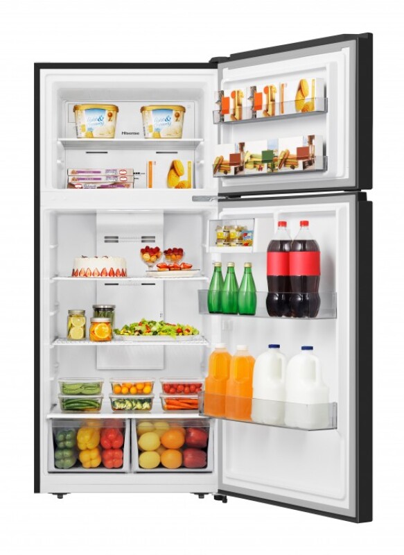 18 cu Ft Top Mount Freezer Refrigerator With Ice Maker Ready HRT180N6ABD, product image 9 of 12