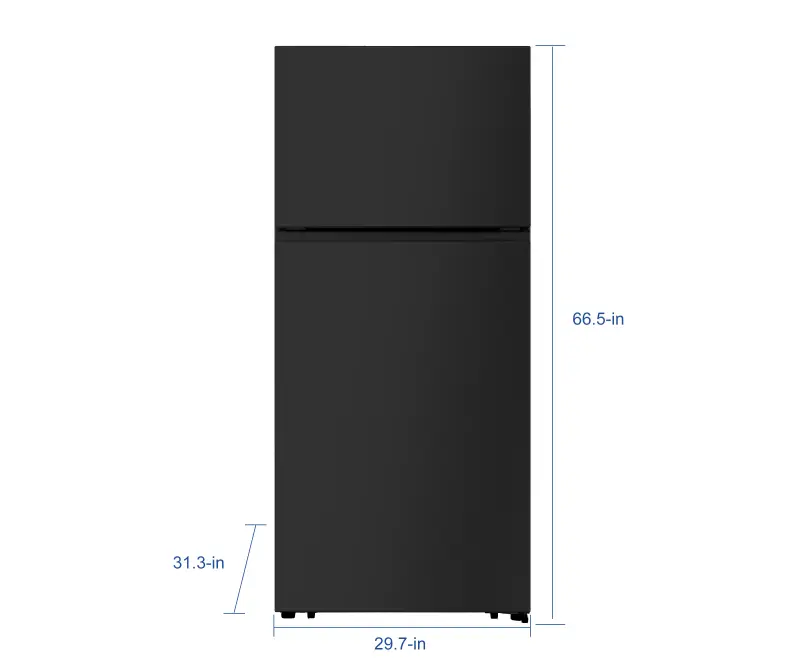 18 cu ft Top Mount Garage Ready Refrigerator Energy Star HRT180N6ABE