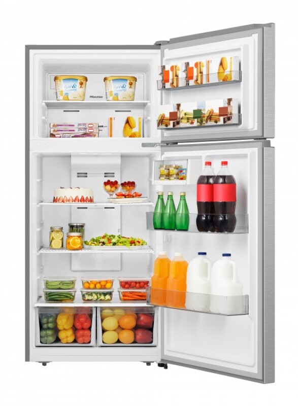 18 cu Ft Top Mount Freezer Refrigerator With Ice Maker Ready HRT180N6AVD, product image 7 of 13
