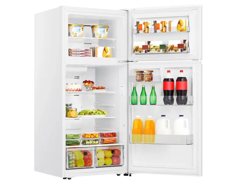 18 cu ft Top Mount Garage Ready Refrigerator Energy Star (white) HRT180N6AWE, product image 6 of 10