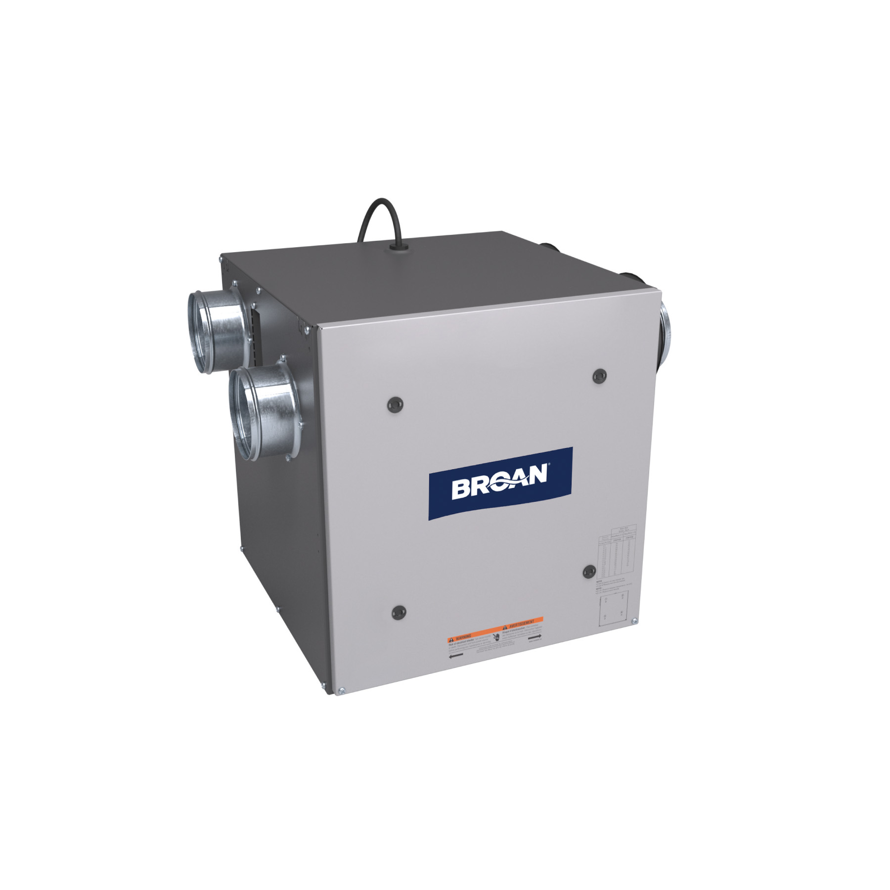 Compact Flex Series High Efficiency Heat Recovery Ventilator, 90 CFM at 0.4 in. w.g. HRV90S