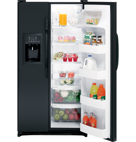 Hotpoint® ENERGY STAR® 25.0 Cu. Ft. Side-By-Side Refrigerator with Dispenser HSH25IFTBB