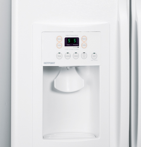 25.0 Cu. Ft. Side-By-Side Refrigerator with Dispenser HSM25IFTSA, product image 3 of 7