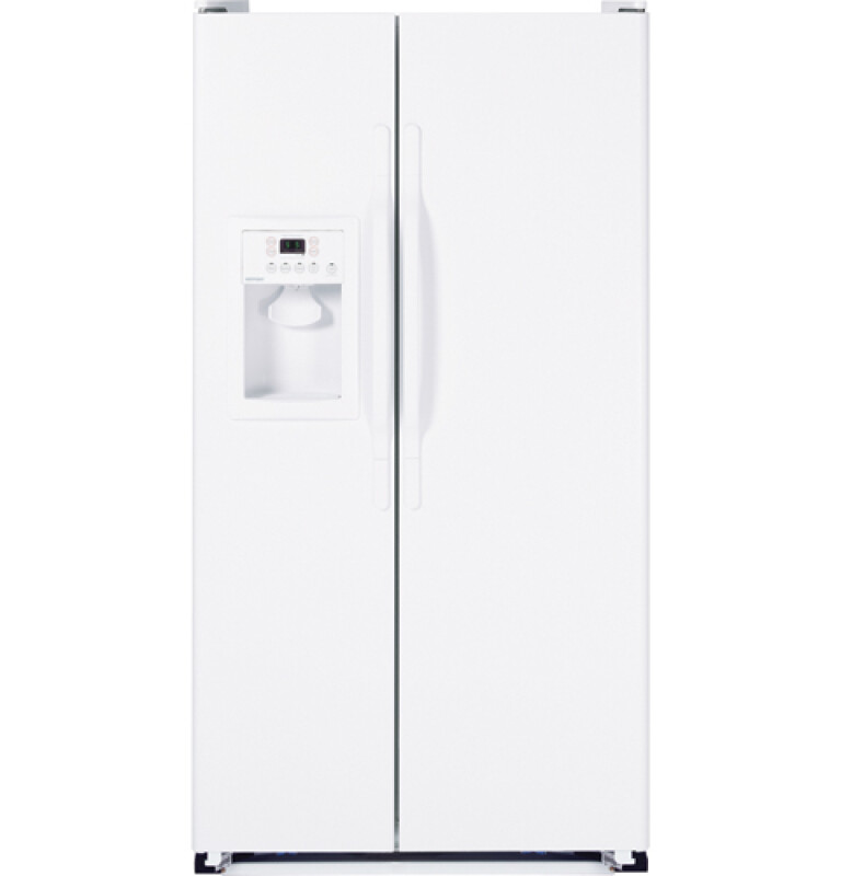 Hotpoint 22.0 Cu. Ft. Side-By-Side Refrigerator with Dispenser White HSS22GFTWW Picture 1
