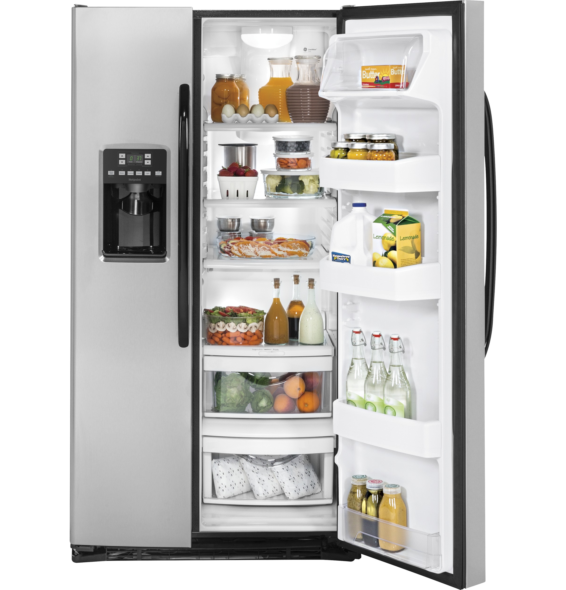25.4 Cu. Ft. Side-by-Side Refrigerator HSS25ASHSS, product image 2 of 9