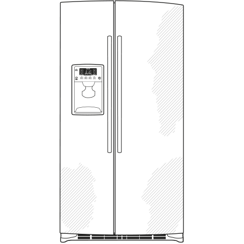 25.4 Cu. Ft. Side-by-Side Refrigerator HSS25ASHSS, product image 9 of 9