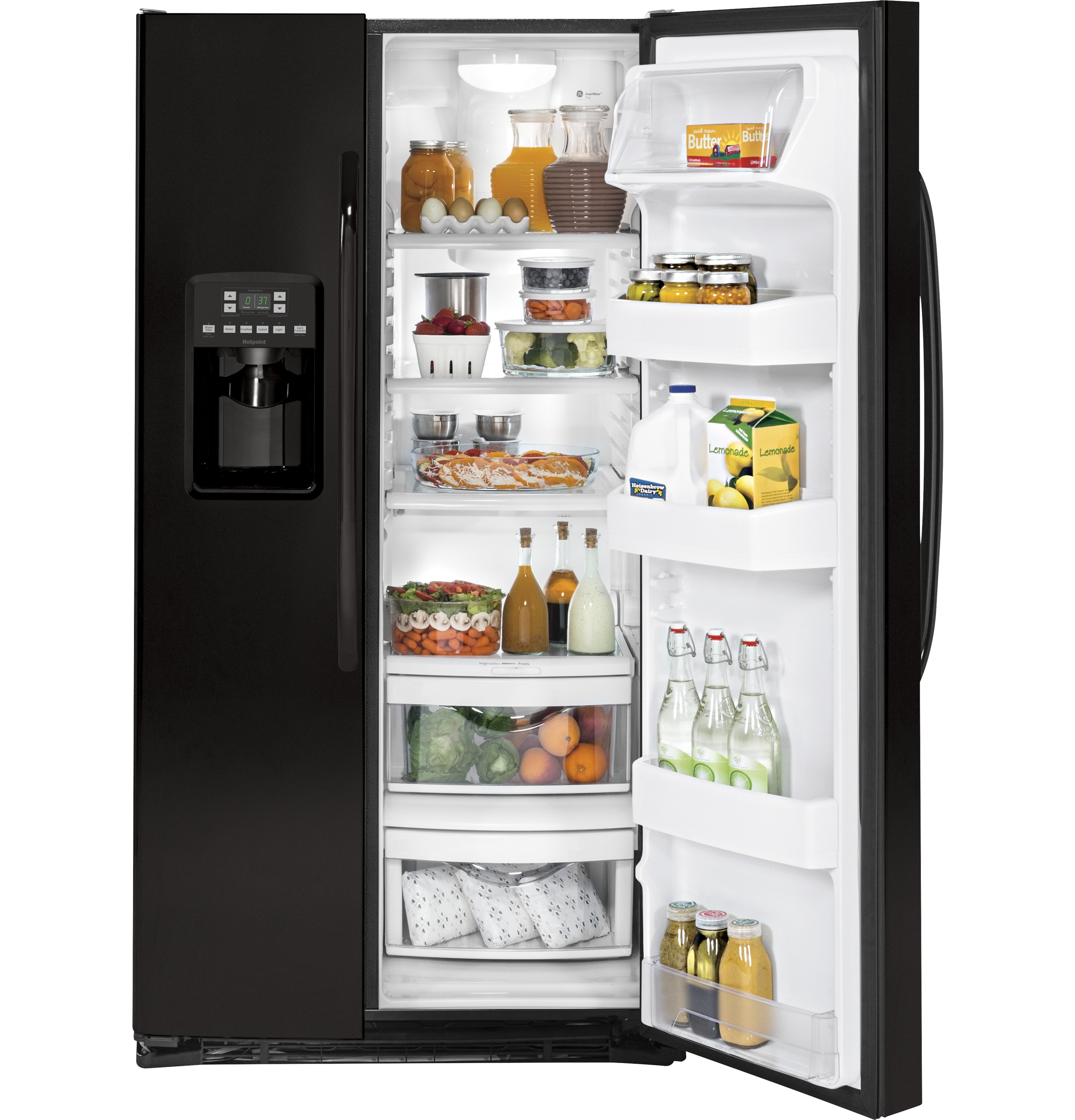 25.3 Cu. Ft. Side-by-Side Refrigerator HSS25ATHBB, product image 2 of 8