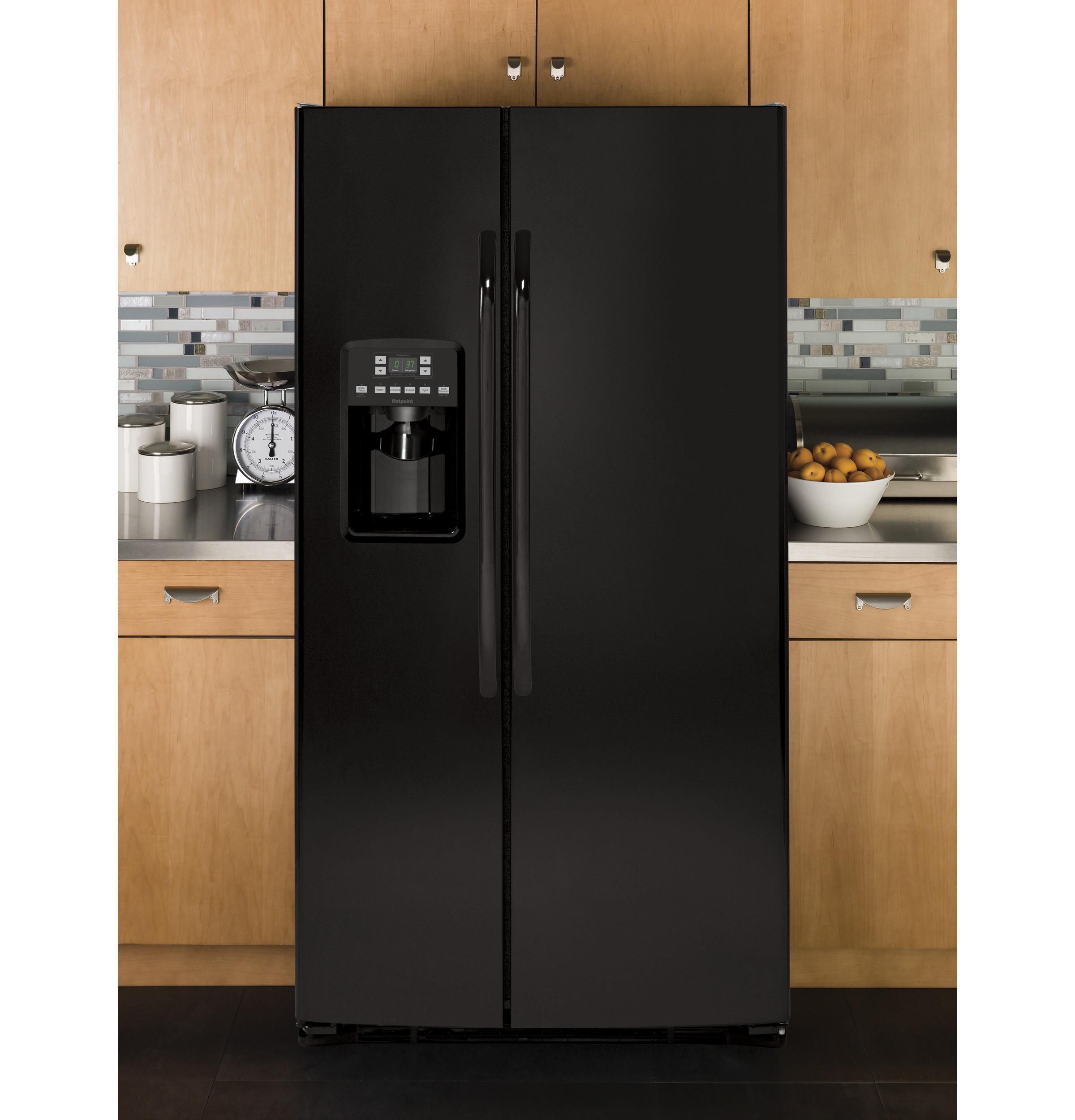 25.3 Cu. Ft. Side-by-Side Refrigerator HSS25ATHBB, product image 5 of 8