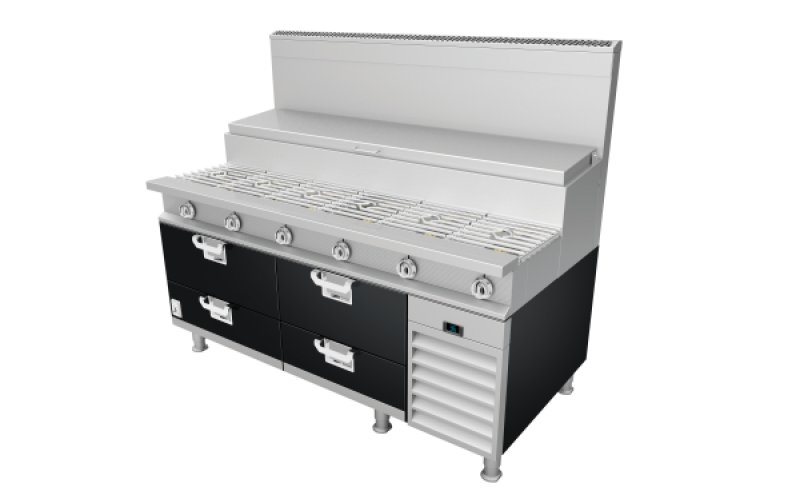 Commercial Sauté Station Base HSS726BK