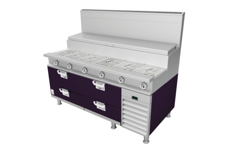 Commercial Sauté Station Base HSS726PP