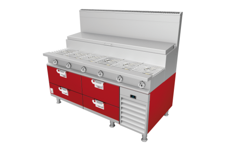 Commercial Sauté Station Base HSS726RD