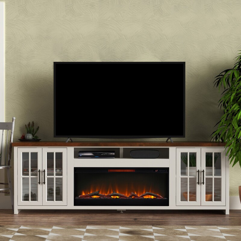 Hampton 96" Fireplace Console HT5410BJW