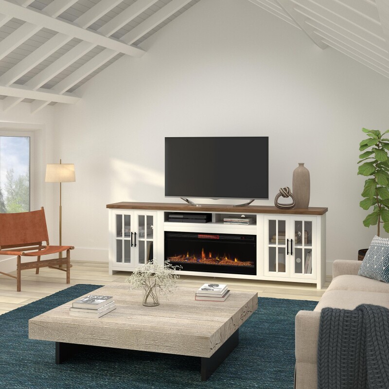 Hampton 96" Fireplace Console HT5410BJW