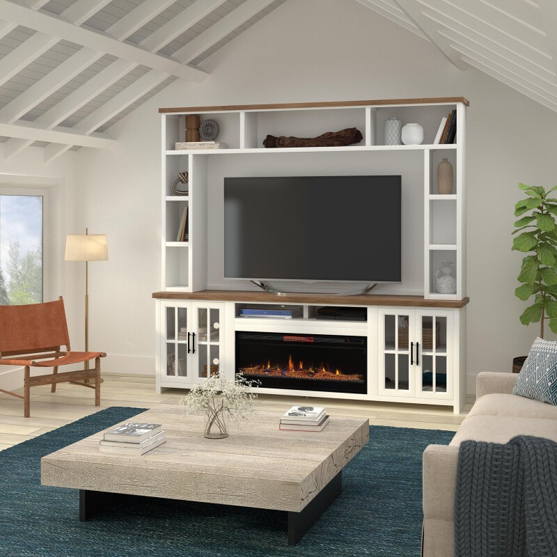 Hampton 96" Fireplace Console HT5410BJW