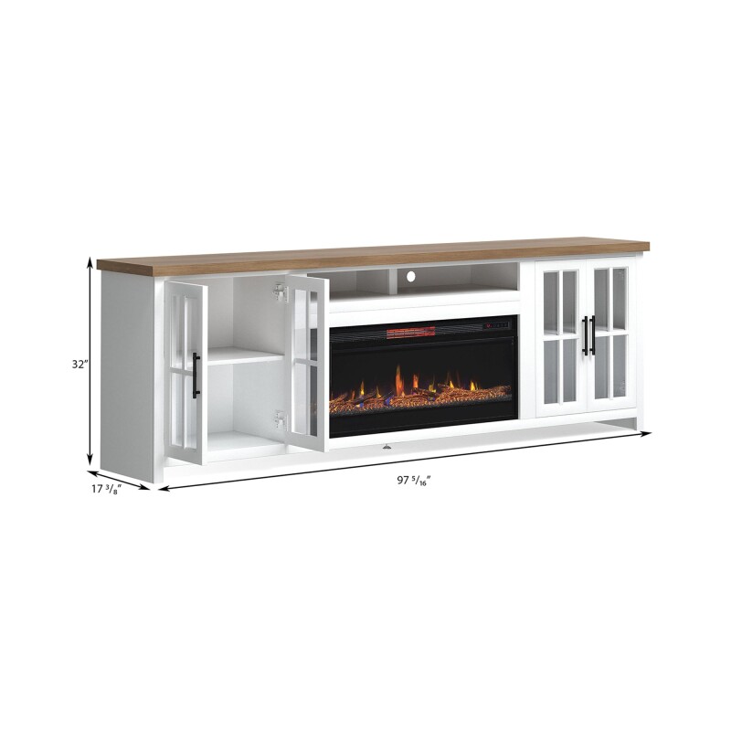 Hampton 96" Fireplace Console HT5410BJW