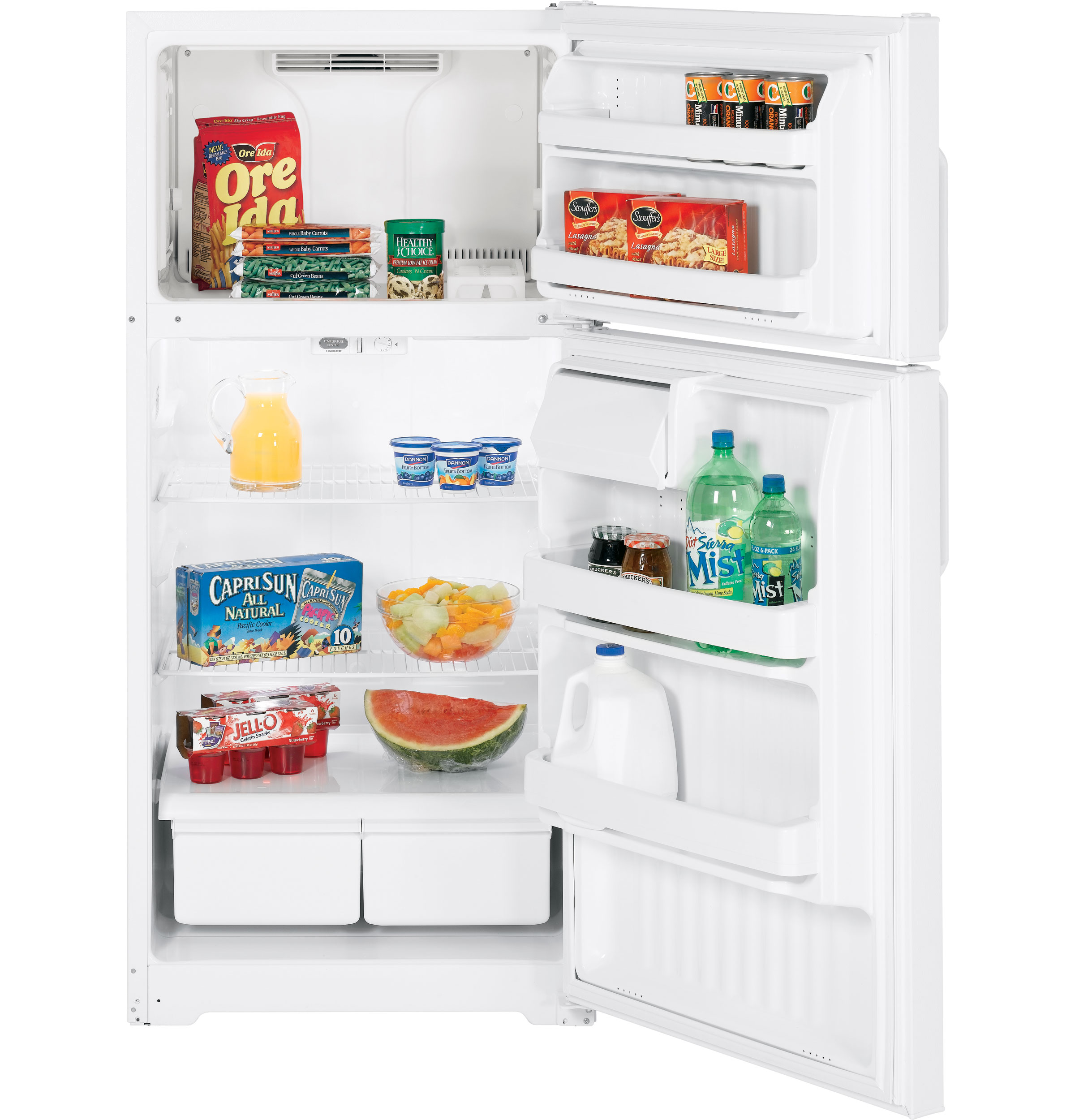 15.5 Cu. Ft. Top-Freezer Refrigerator HTH16BBXRWW
