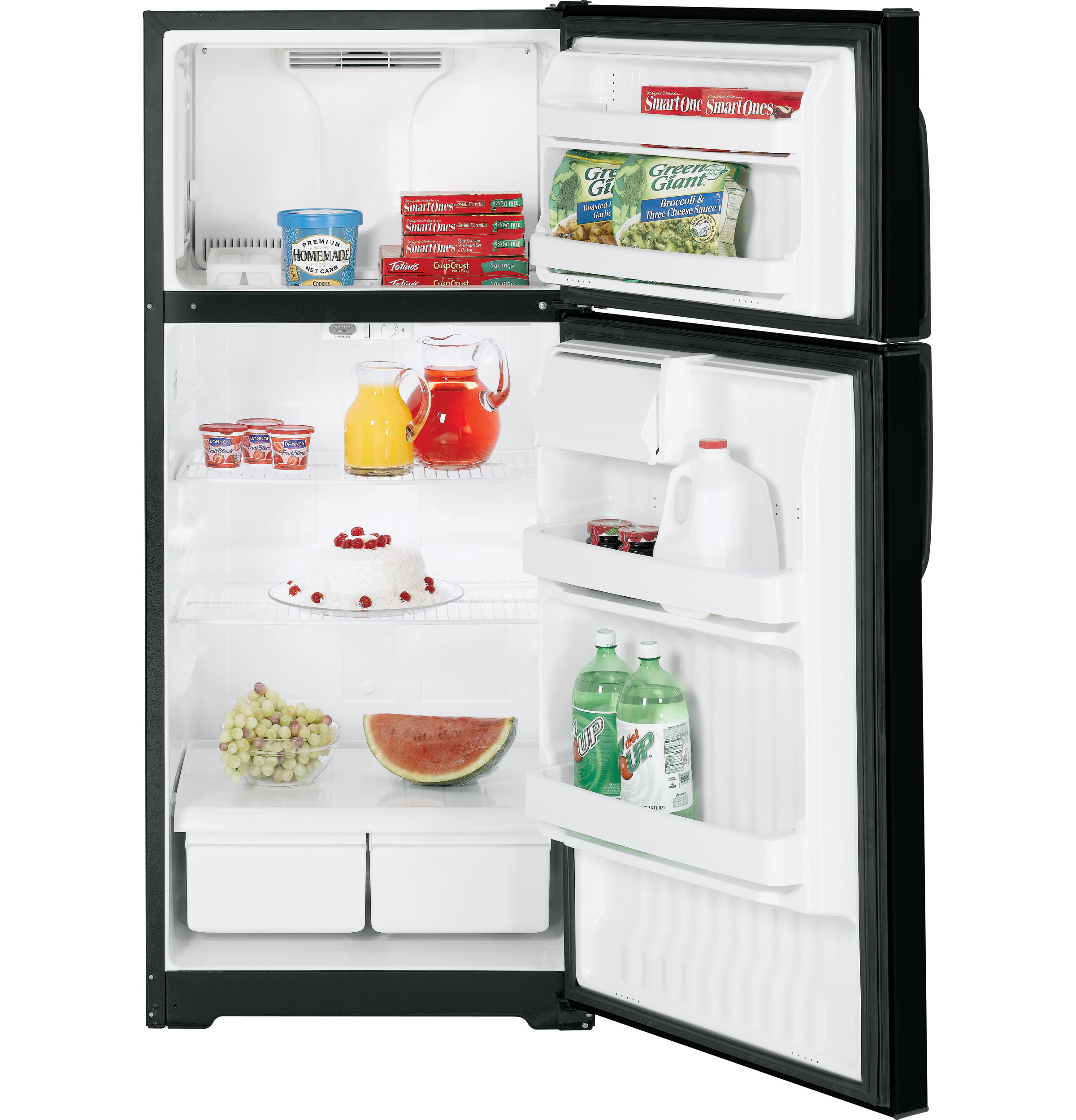 Hotpoint® ENERGY STAR® 16.6 Cu. Ft. Top-Freezer Refrigerator HTH17BBTRBB