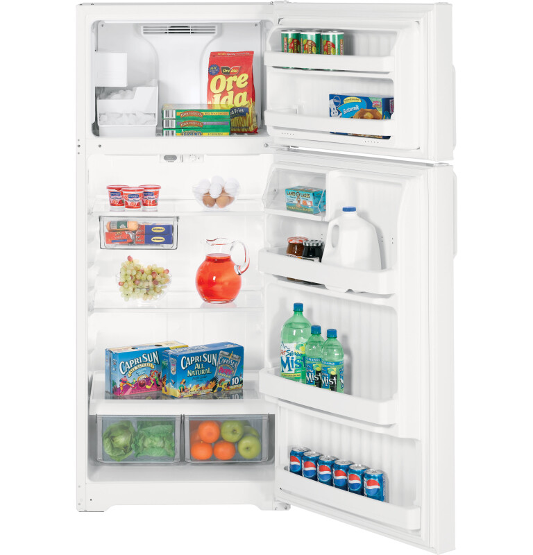 18.2 Cu. Ft. Top-Freezer Refrigerator HTH18GCTWW, product image 2 of 4