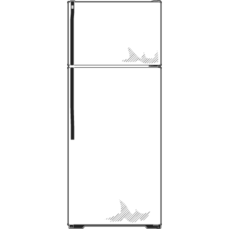 16.6 Cu. Ft. Top-Freezer Refrigerator HTM17BBSSA