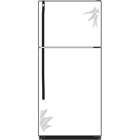 17.9 Cu. Ft. Capacity Top-Freezer Refrigerator HTM18IBPSA