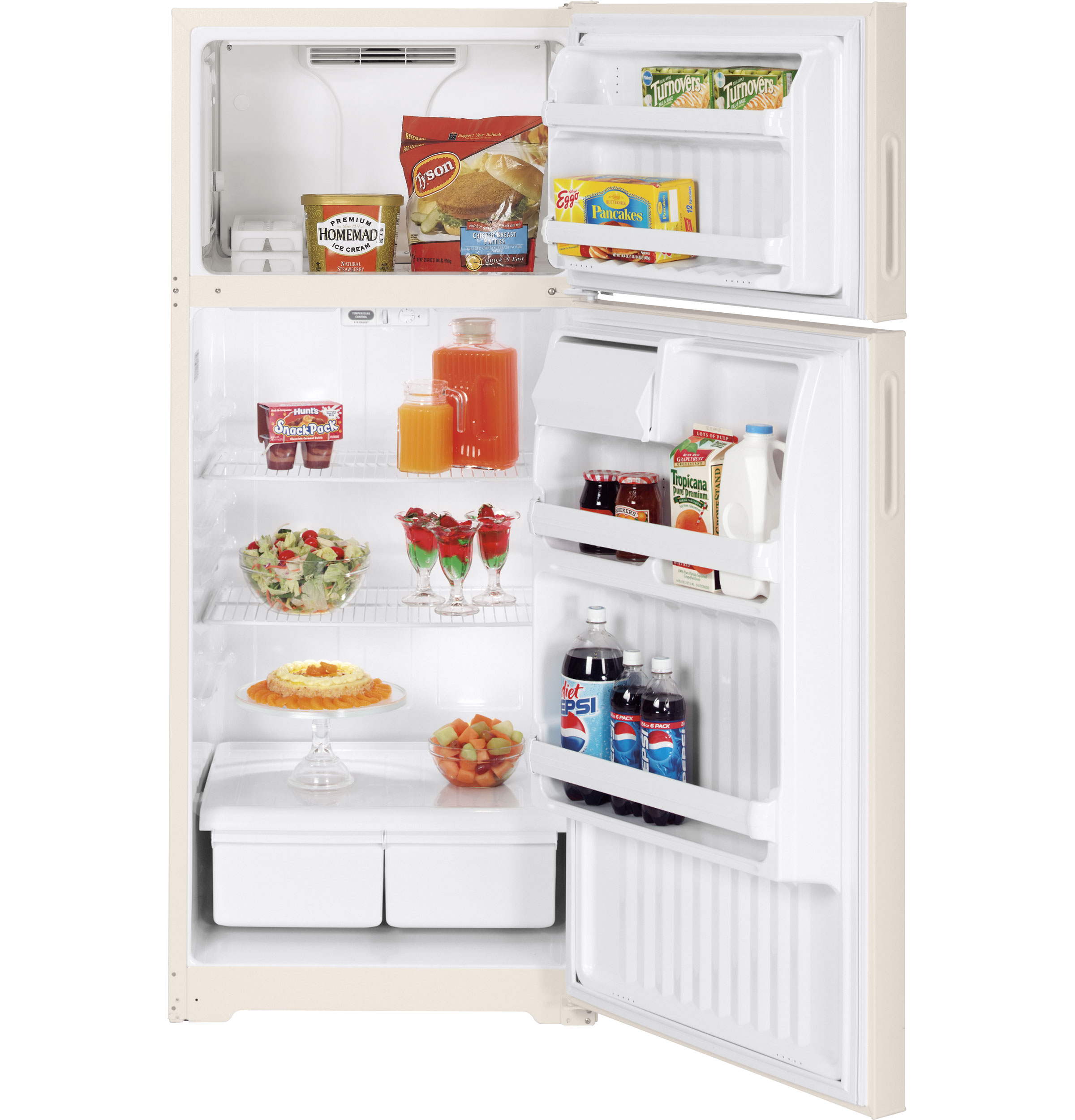 16.6 Cu. Ft. Top-Freezer Refrigerator HTN17BBTRCC
