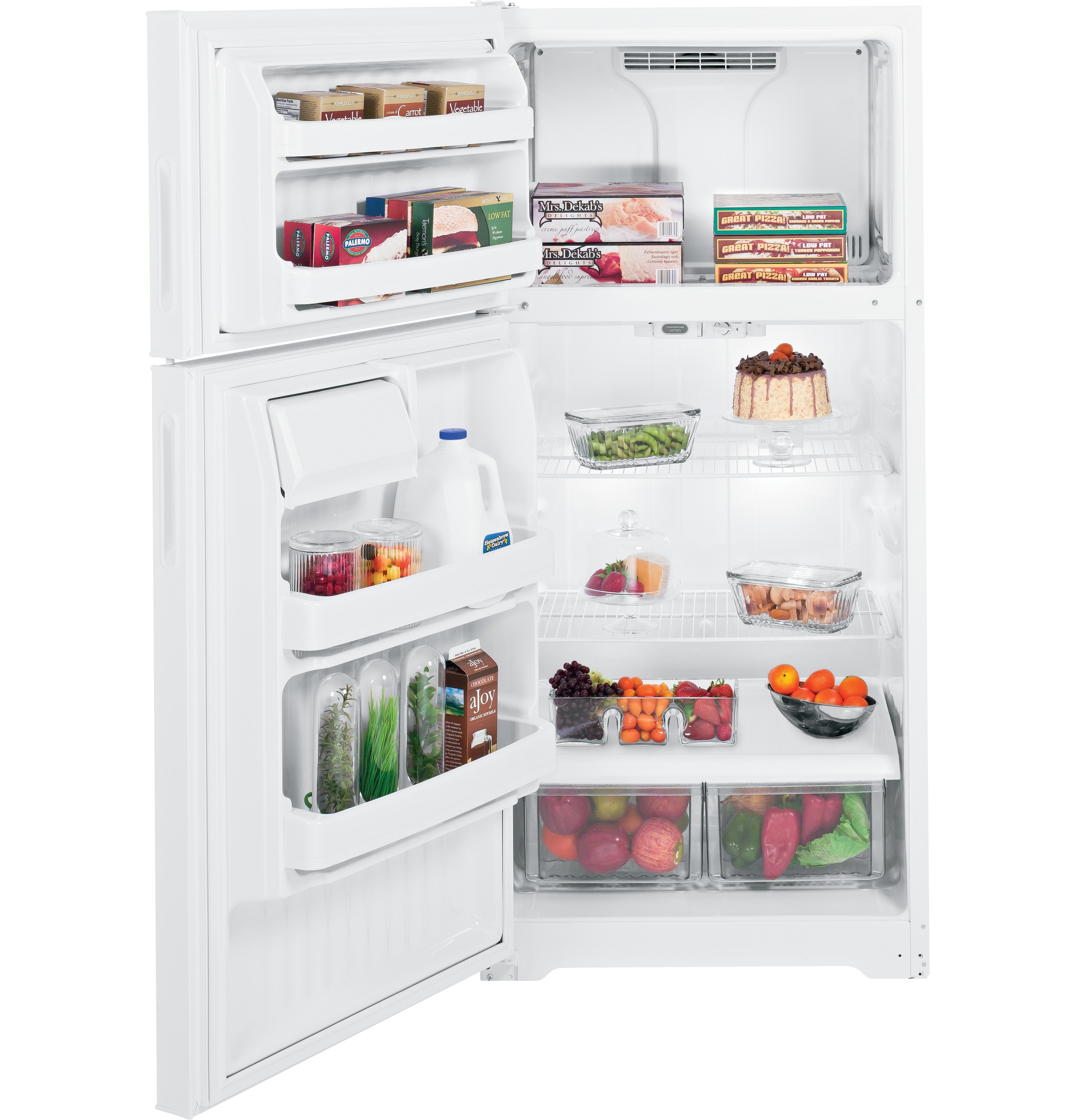 15.6 Cu. Ft. Top-Freezer Refrigerator HTR16BBELWW, product image 2 of 7