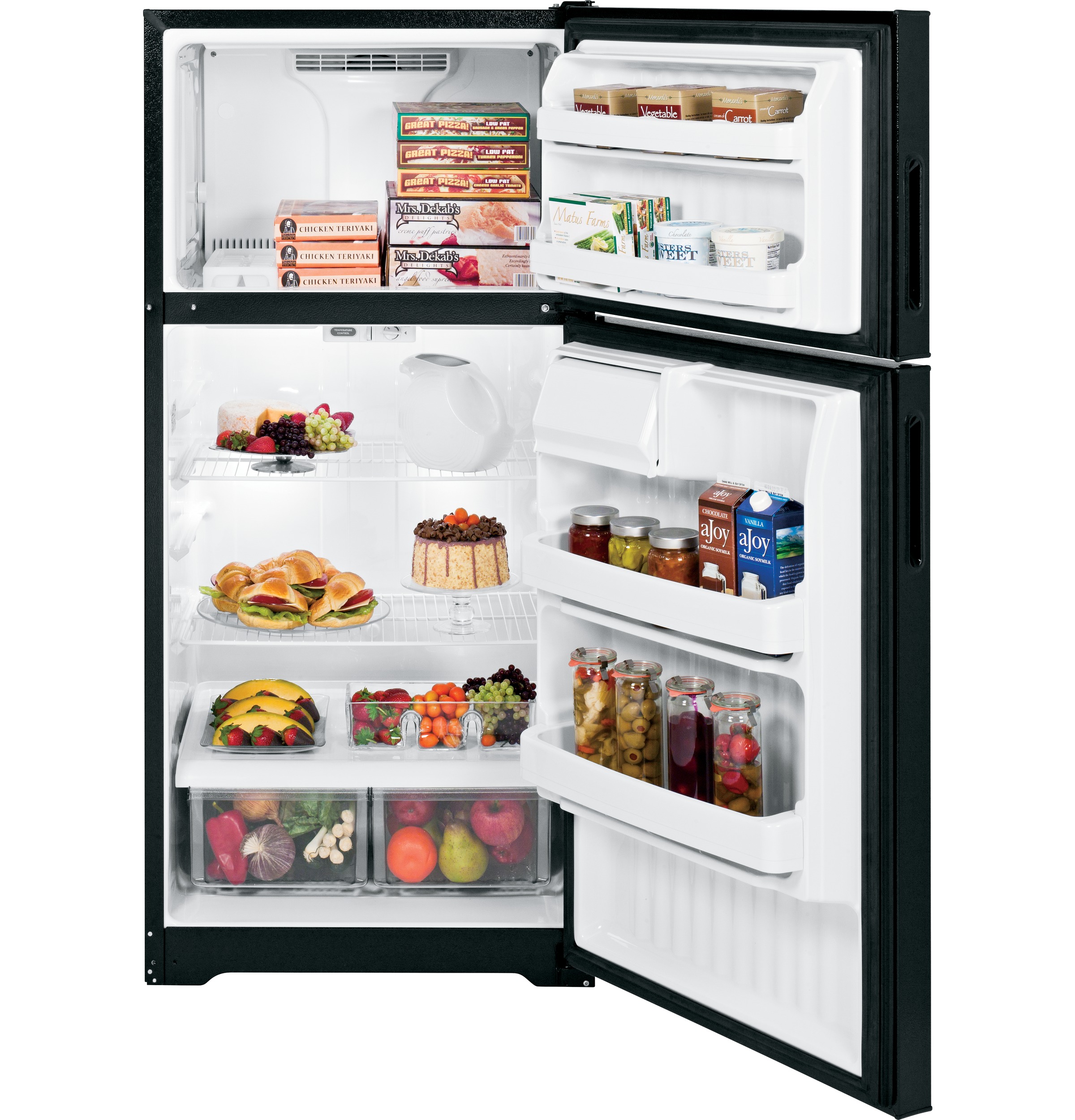 15.6 Cu. Ft. Top-Freezer Refrigerator HTR16BBERBB, product image 2 of 6