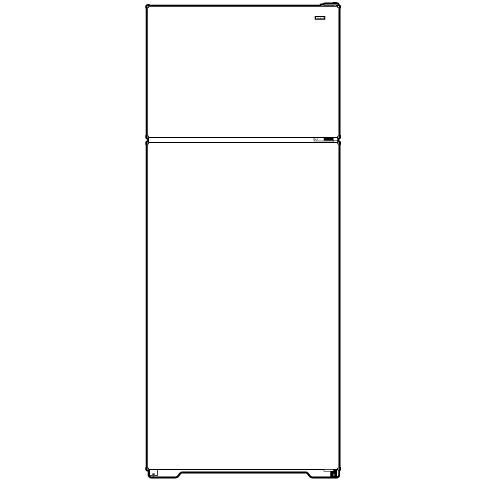 15.7 Cu. Ft. Top-Freezer Refrigerator HTR16BBSLWW