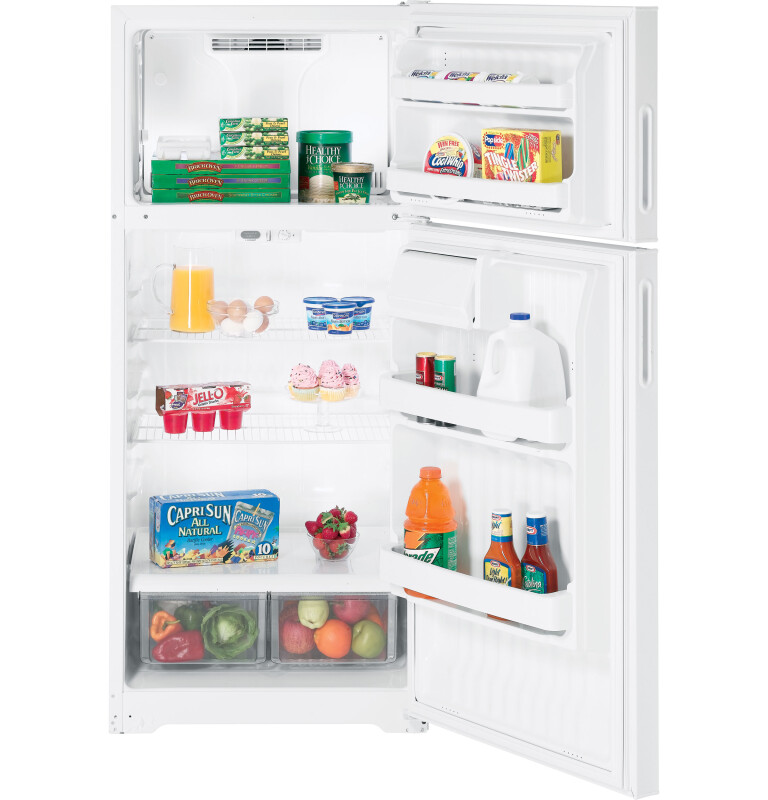 16.6 Cu. Ft. Top-Freezer Refrigerator HTR17DBSWW, product image 2 of 2
